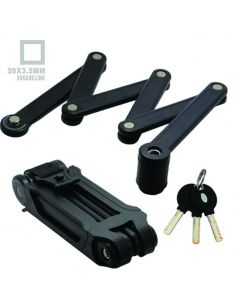 Antifurt Syncro Pliabil Modular 5x20x100mm, Negru