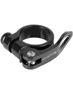 Colier Tija Sa 31.8 mm M-WAVE "CLAMPY QR", Aluminiu, Negru