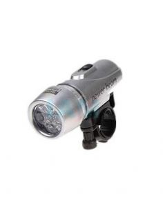 Far 5 Leduri, Argintiu, 2 Baterii R3