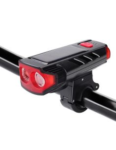 Far Solar Dublu T6, Incarcare USB, Sonerie Fir 120dB