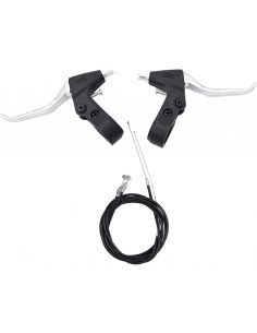 Manete Frana Al + PVC, V-Brake, Cabluri si Camasi, 3 Degete