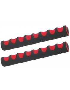 Mansoane Burete Negru - Rosu, Lungi 300mm