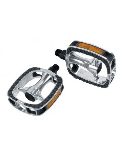 Pedale MTB Aluminiu H1- Argintiu