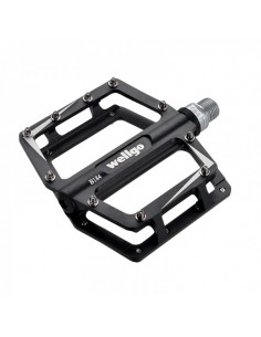 Pedale Wellgo B184 105.5x100mm Negru Rulmenti Aluminiu 6061